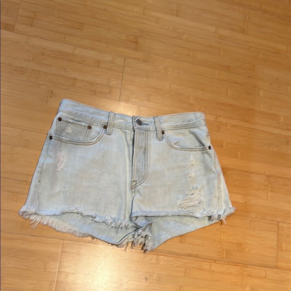 Levi’s Women's Light Blue Denim Shorts